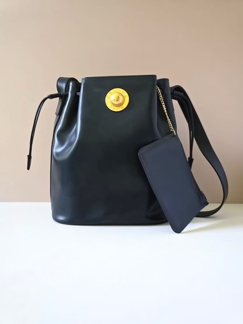 Celine black gold planet bucket bag/shoulder bag/side bag/crossbody bag