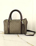 Gucci Brown Monogram Small Boston Bag/Crossbody Bag/Shoulder Bag