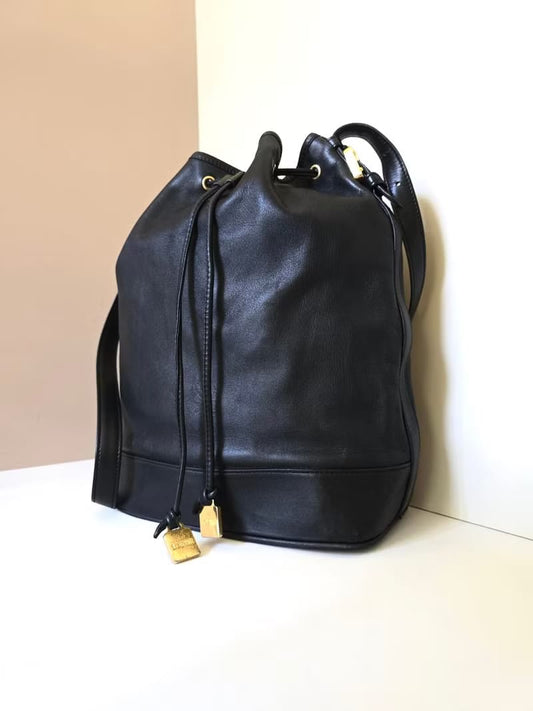 Loewe 黑色中古水桶包單肩包/斜背包