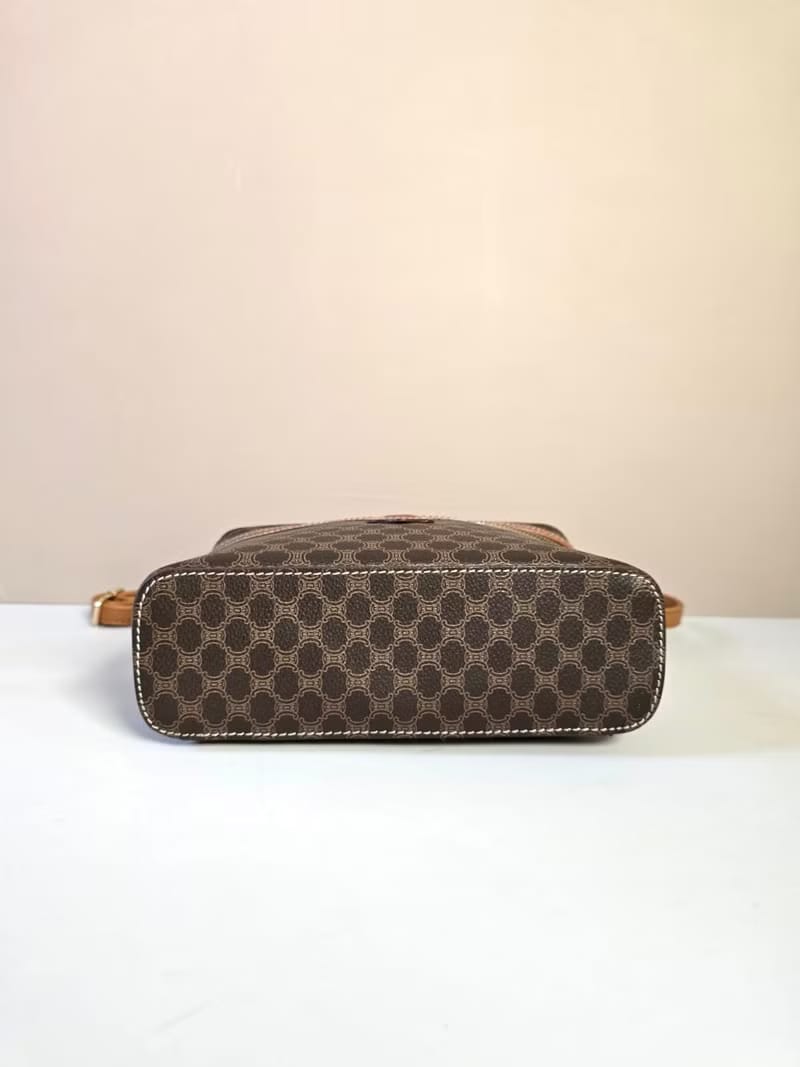 Second-hand Celine Arc de Triomphe presbyopic leather cosmetic chain shoulder bag/side bag/crossbody bag