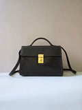Loewe Brown Gold Buckle Two-way Kelly Bag/Shoulder Bag/Crossbody Bag