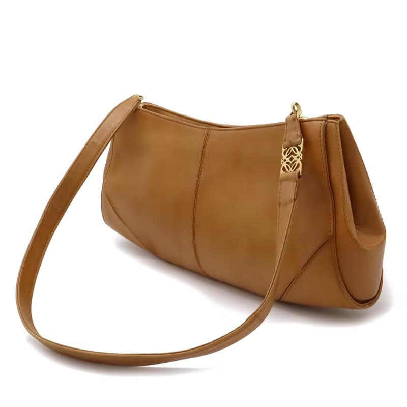 Loewe焦茶色腋下包/側背包/單肩包