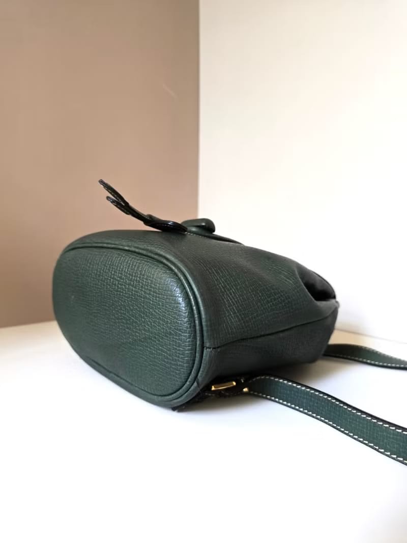 Loewe 橄欖綠旋轉扣後背包 雙肩包