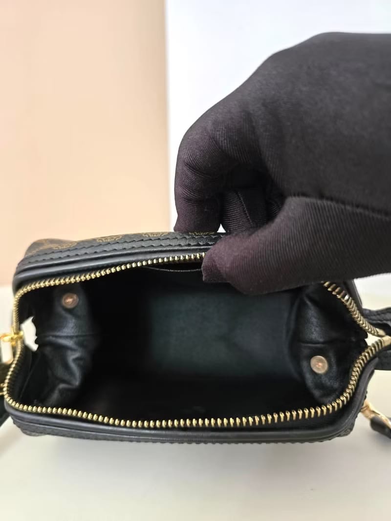 Celine black monogram cloud bag/shoulder bag/side bag/crossbody bag