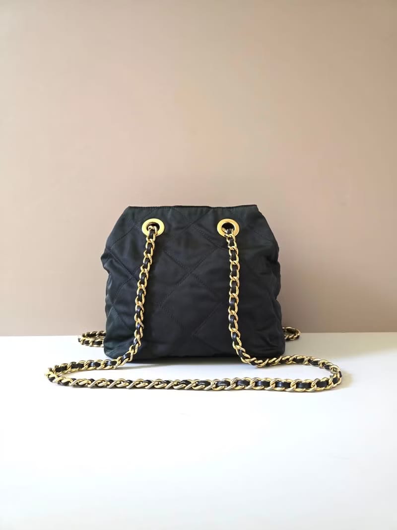 Prada暗橄欖綠色降落傘側背包/單肩包/托特包