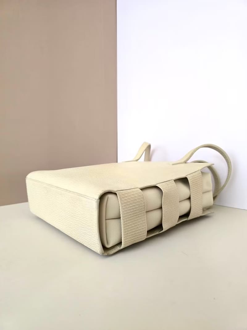 Loewe Off-White Tiered Tote/Crossbody/Shoulder Bag