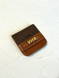 Loewe snake bone color matching short wallet/wallet/coin purse/mouth gold bag