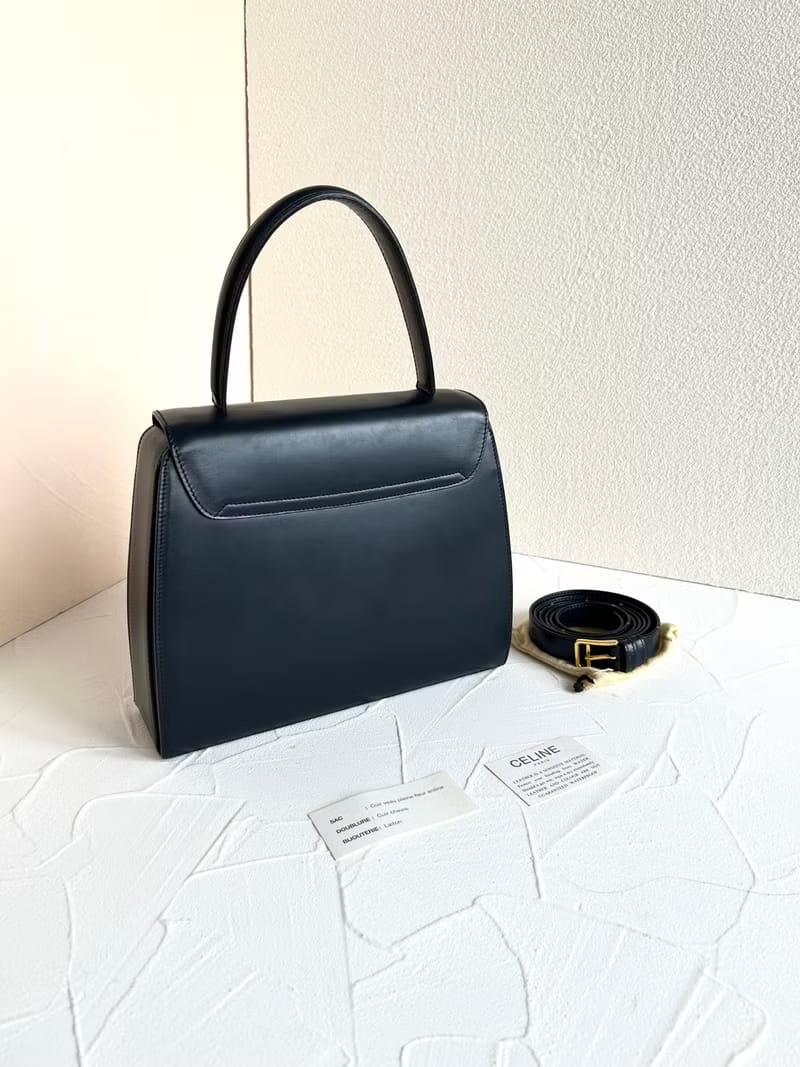 Celine black gold planet shoulder bag/side bag/oblique bag/handbag