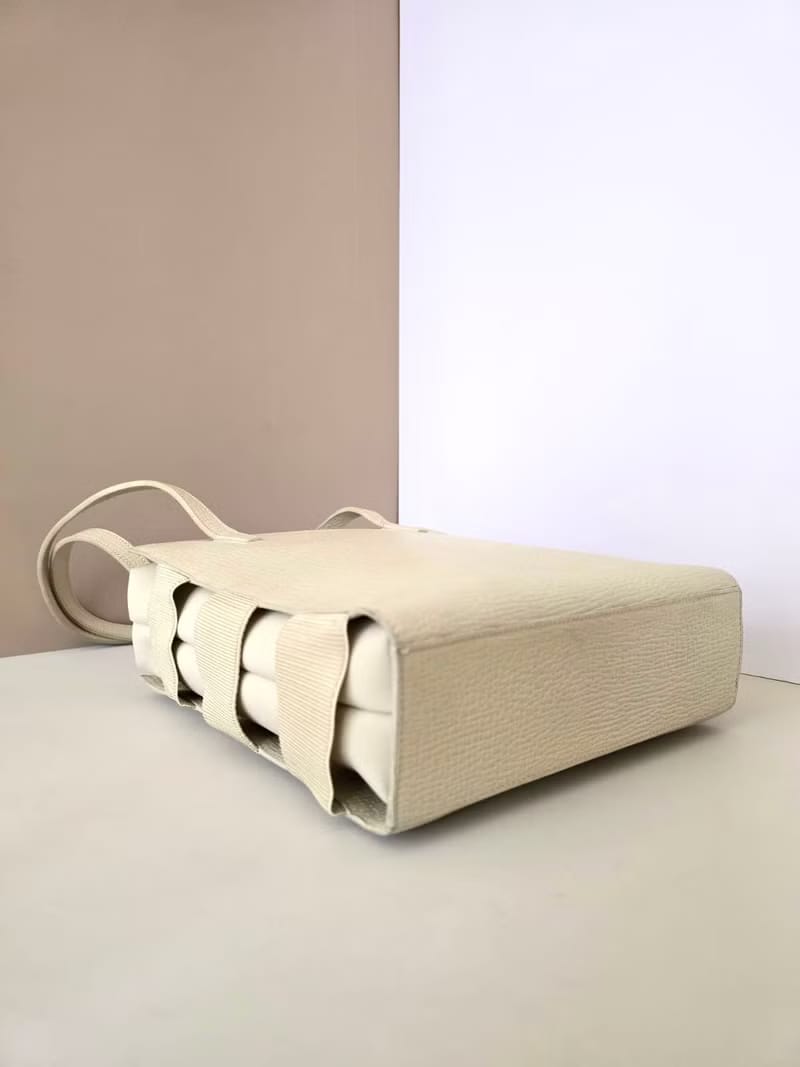Loewe Off-White Tiered Tote/Crossbody/Shoulder Bag