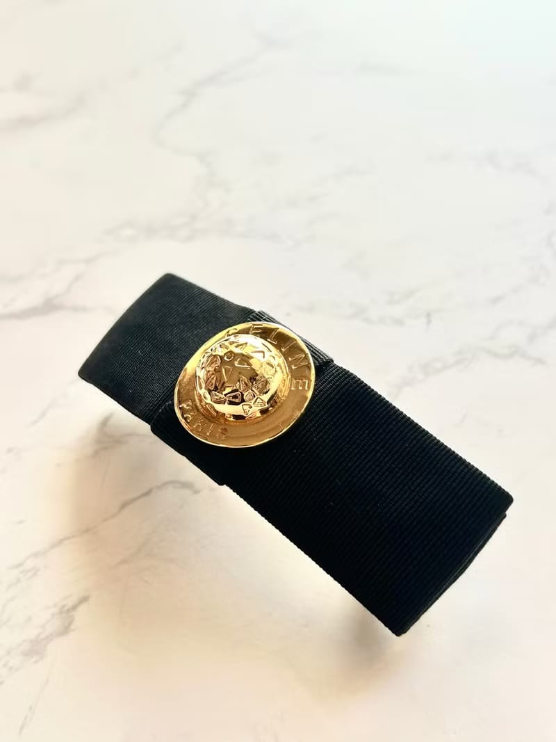 Celine 黑金色立體星球髮夾/頭飾· 新春禮品