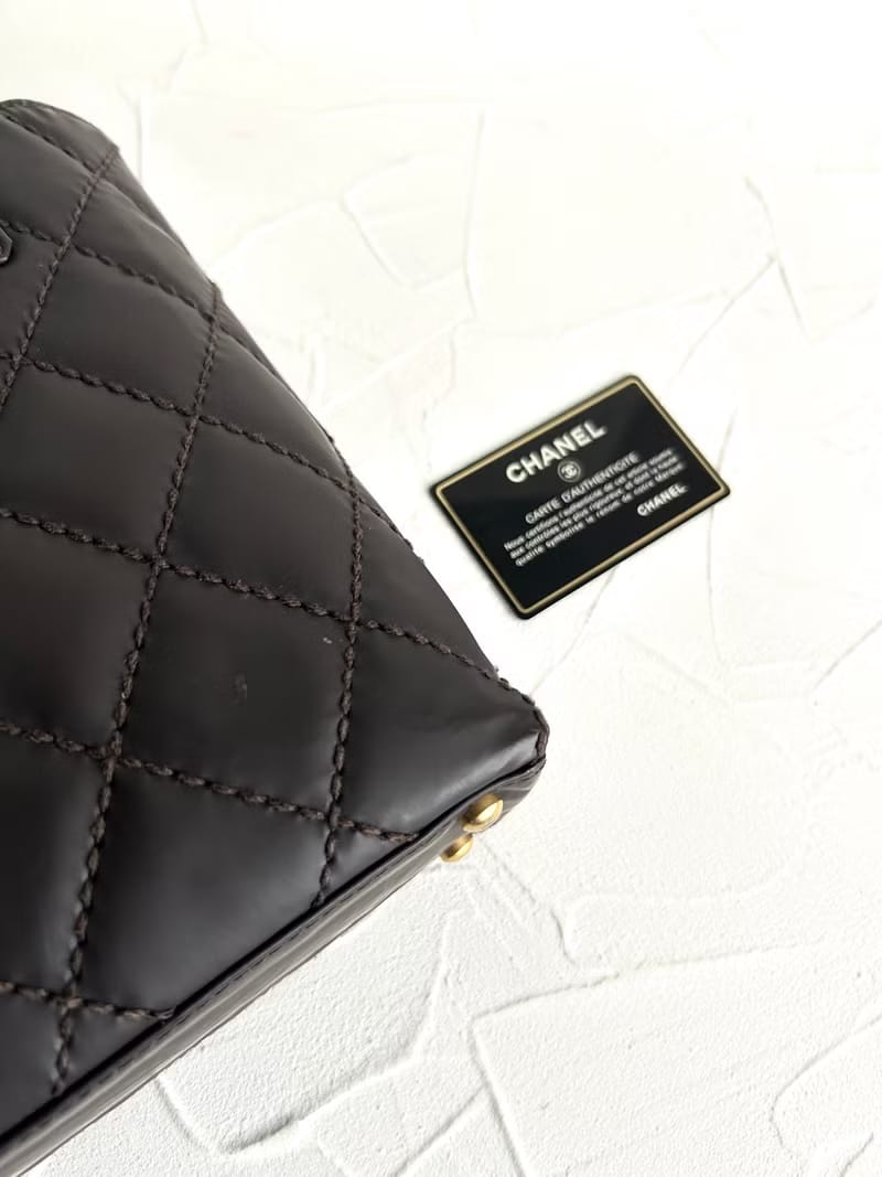 Chanel Vivian dark brown tote bag/side bag/shoulder bag