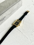 Hermes Tank Out-of-print Black and Gold Women's Vintage Watch