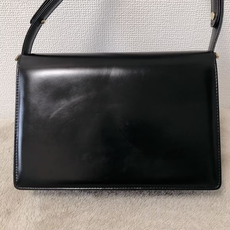 Celine黑色馬車風琴包/單肩包/側背包