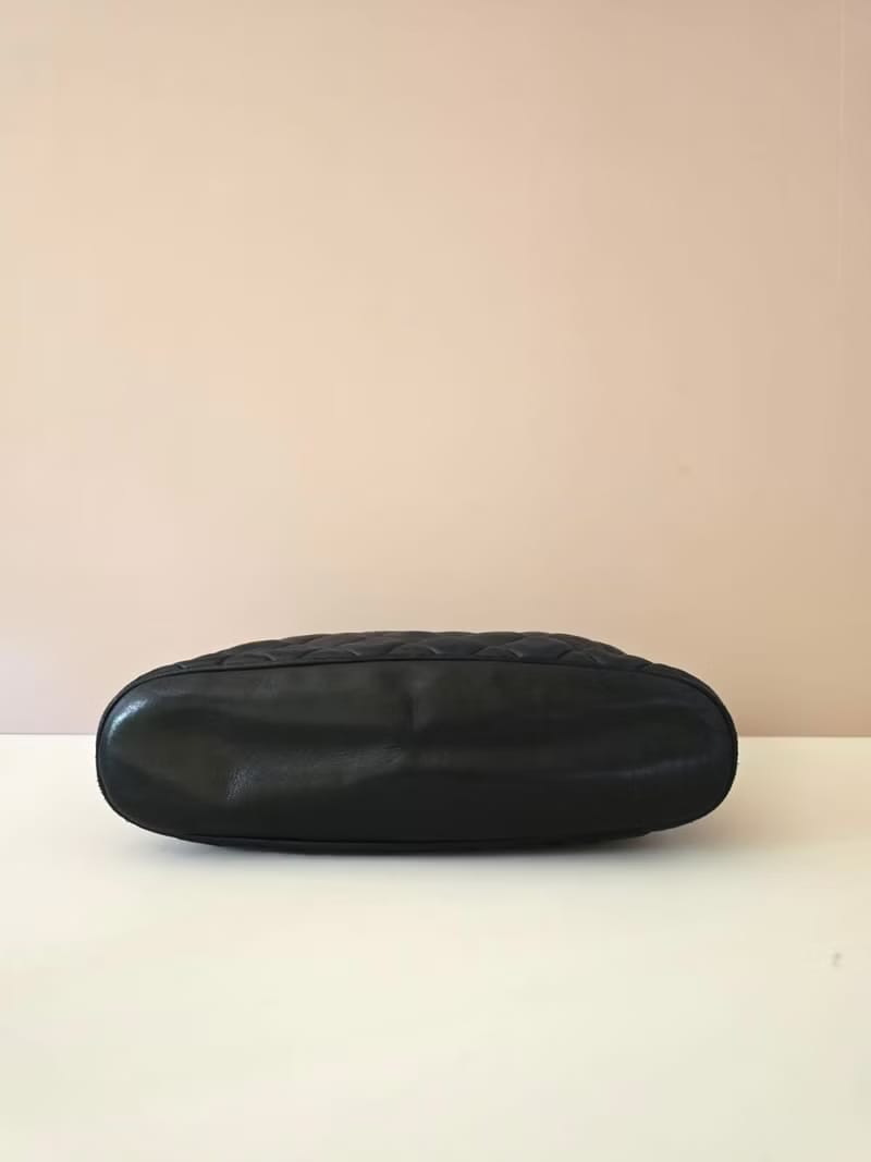 Chanel黑色皮革鏈條包/單肩包/側背包