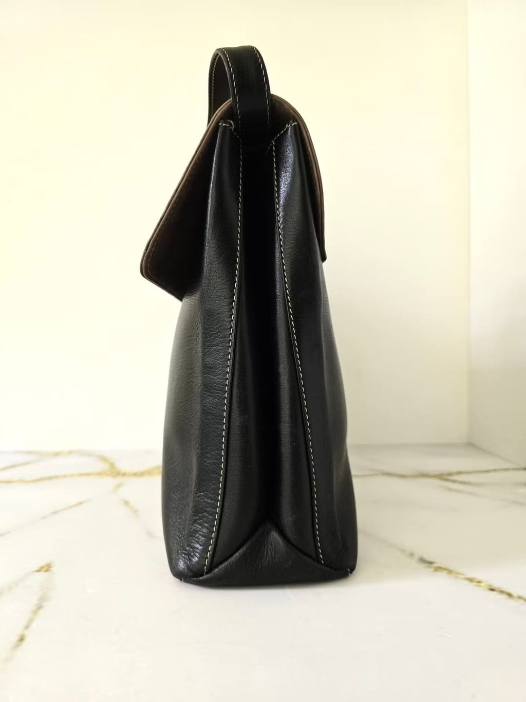 Loewe拼色蛇骨凱莉包/側背包/斜背包/單肩包