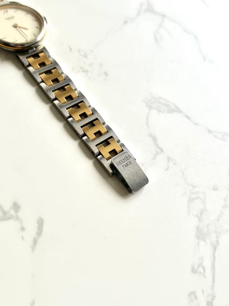 Hermes Arceau 二手男女裝金屬錶帶 手錶/腕錶