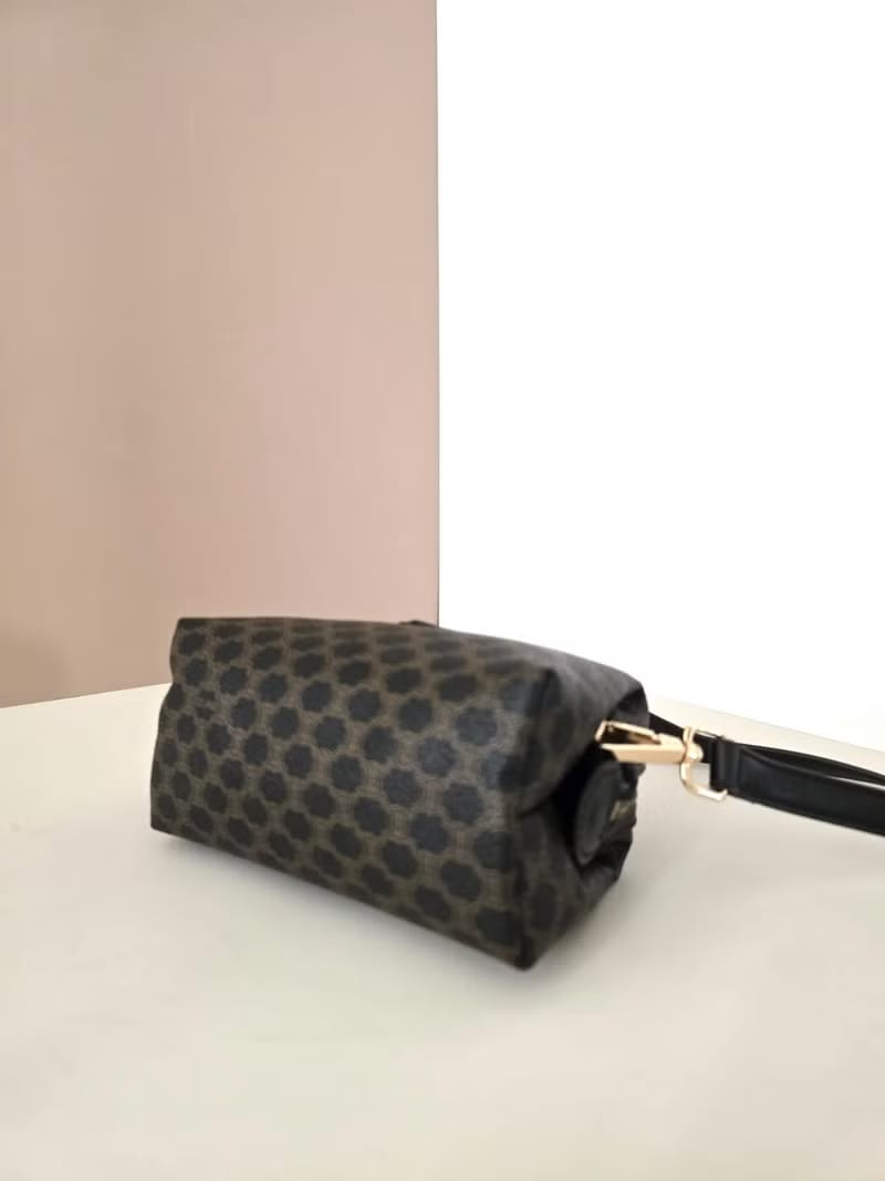 Celine black monogram cloud bag/shoulder bag/side bag/crossbody bag