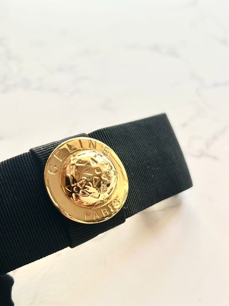 Celine 黑金色立體星球髮夾/頭飾· 新春禮品