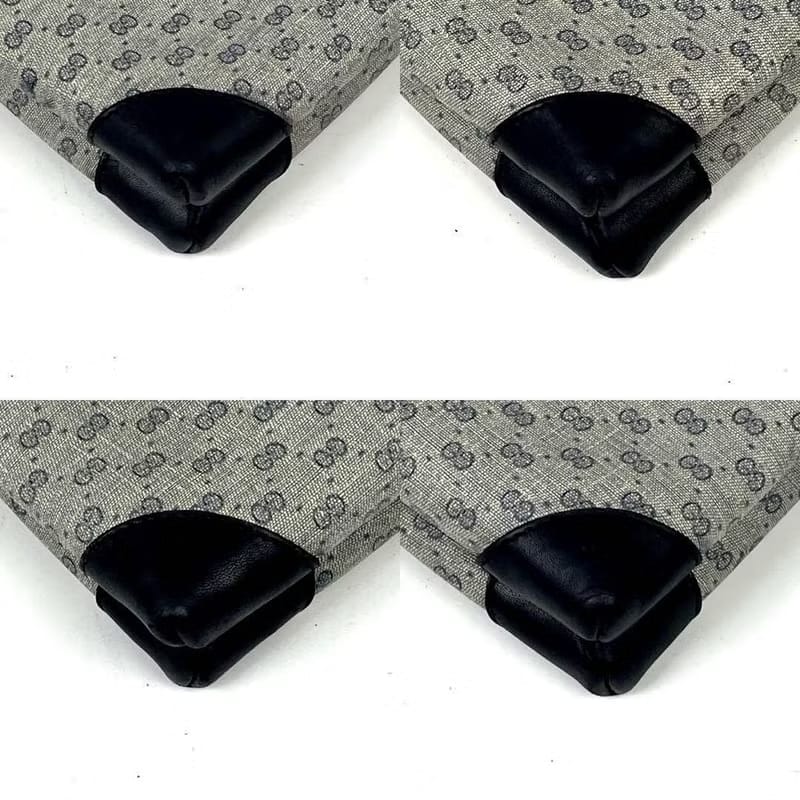 Gucci blue and black old flower side backpack/oblique backpack/shoulder bag