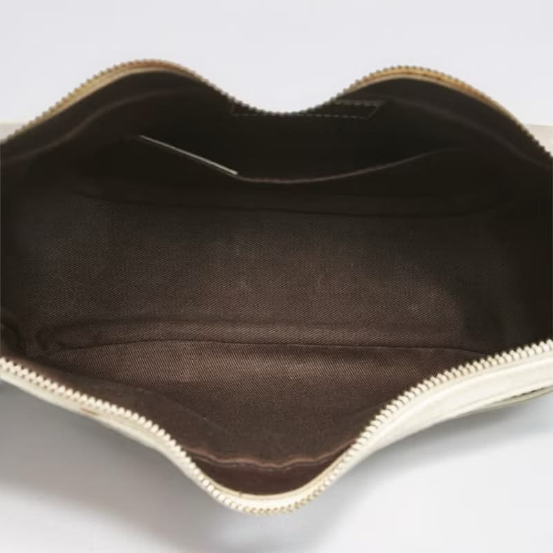 Loewe 白啡拼皮Anagram Hobo流浪包（一套2件）/腋下包/側背包