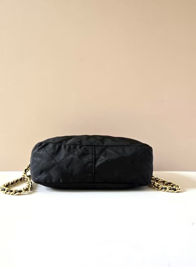 Prada黑色降落傘側背包/單肩包/斜背包