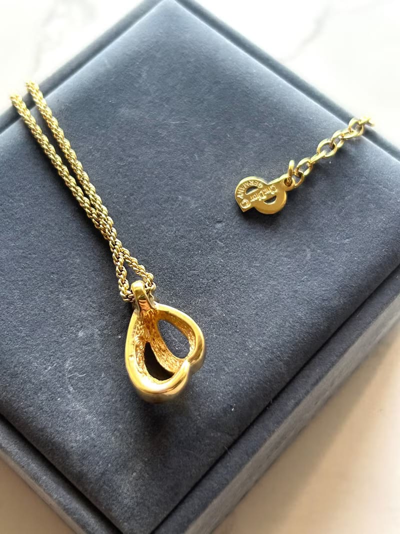 Dior 金色水鑽拼色復古頸鏈/項鏈/首飾飾品· 新春禮品