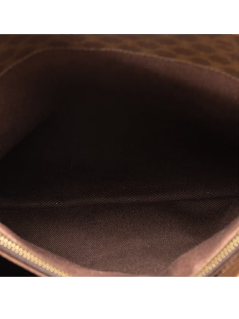 Celine coffee color old flower tote bag/handbag