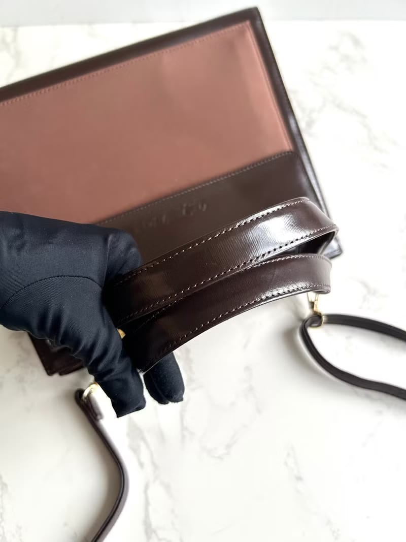 YSL Saint Laurent Colorblock Leather Kelly Bag/Crossbody Bag/Shoulder Bag/Side Bag