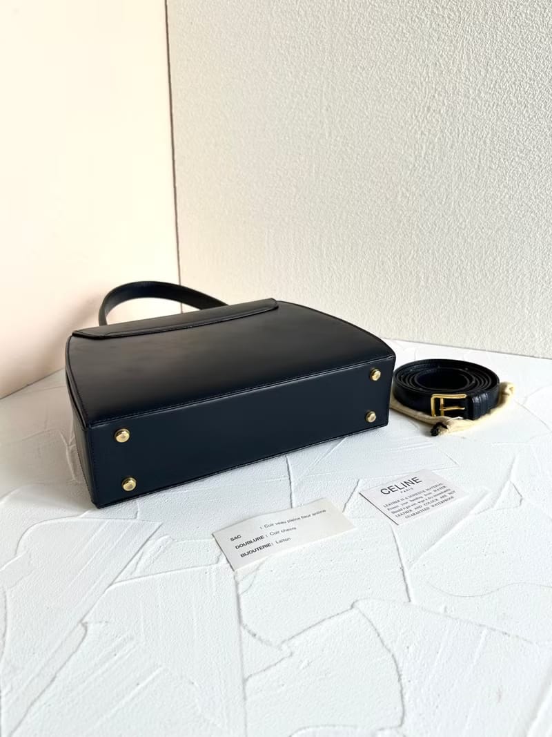 Celine black gold planet shoulder bag/side bag/oblique bag/handbag