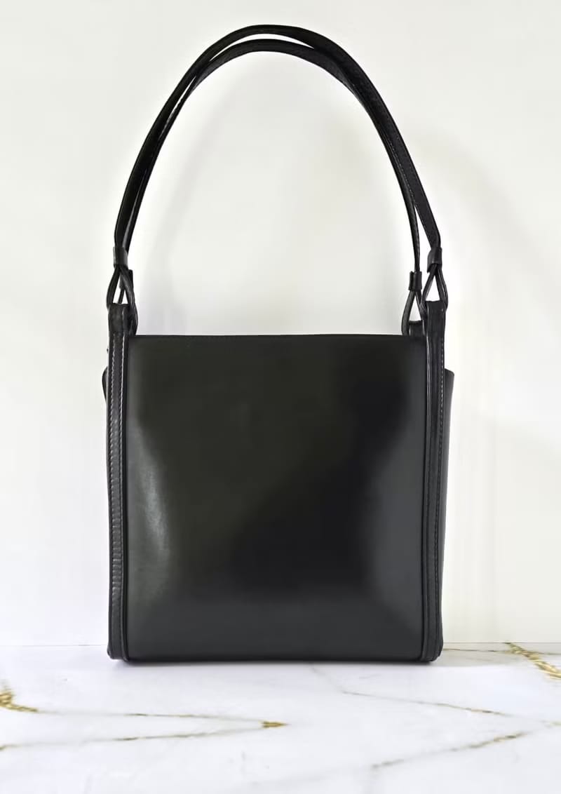 Loewe 黑色銀標側背包/單肩包/托特包