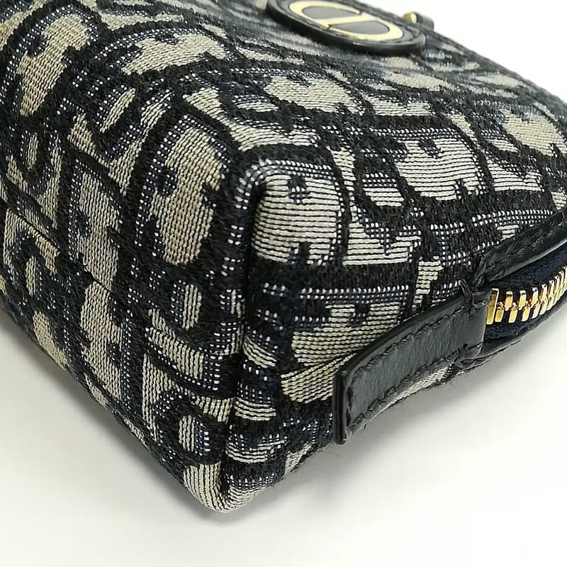 Christian Dior藍色老花30 Montaigne化妝包/手拿包