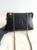 Chanel Black Caviar Leather Crossbody/Shoulder Bag