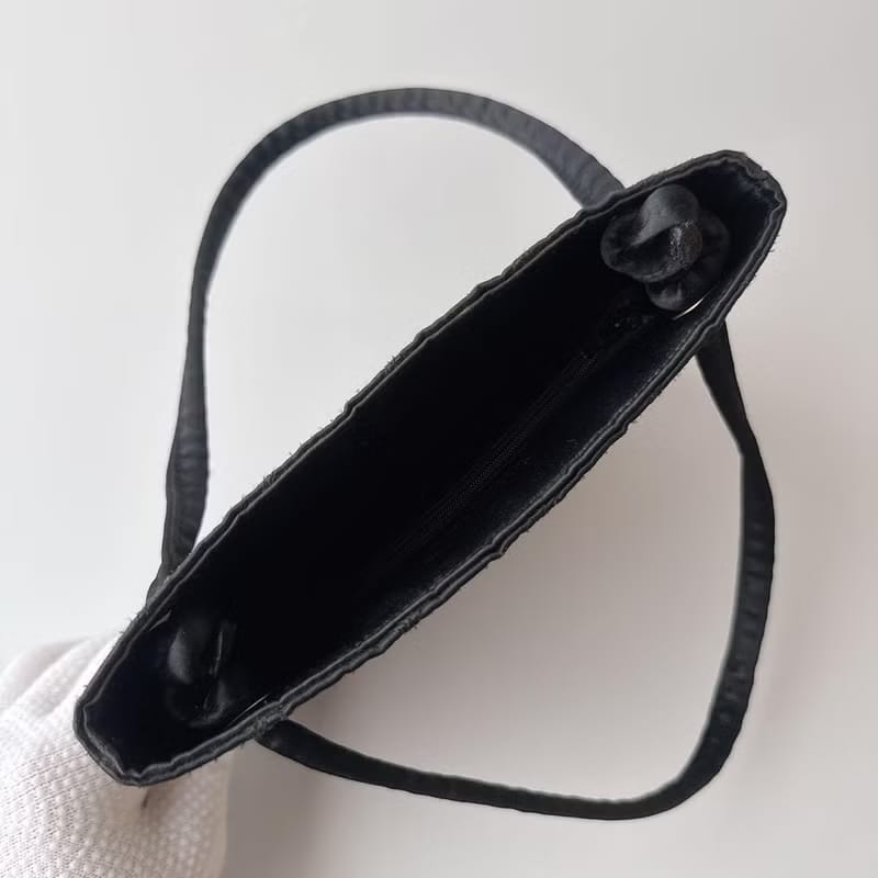 Chanel黑色格紋水鑽托特包