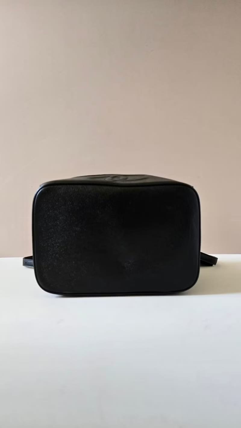 稀有款Chanel黑色魚子醬Vanity Box化妝盒子包/斜背包/側背包