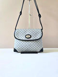 Gucci blue and black old flower side backpack/oblique backpack/shoulder bag