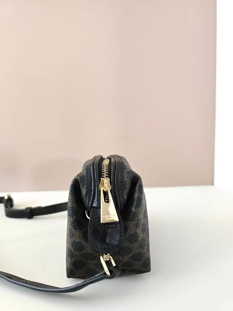 Celine black monogram cloud bag/shoulder bag/side bag/crossbody bag