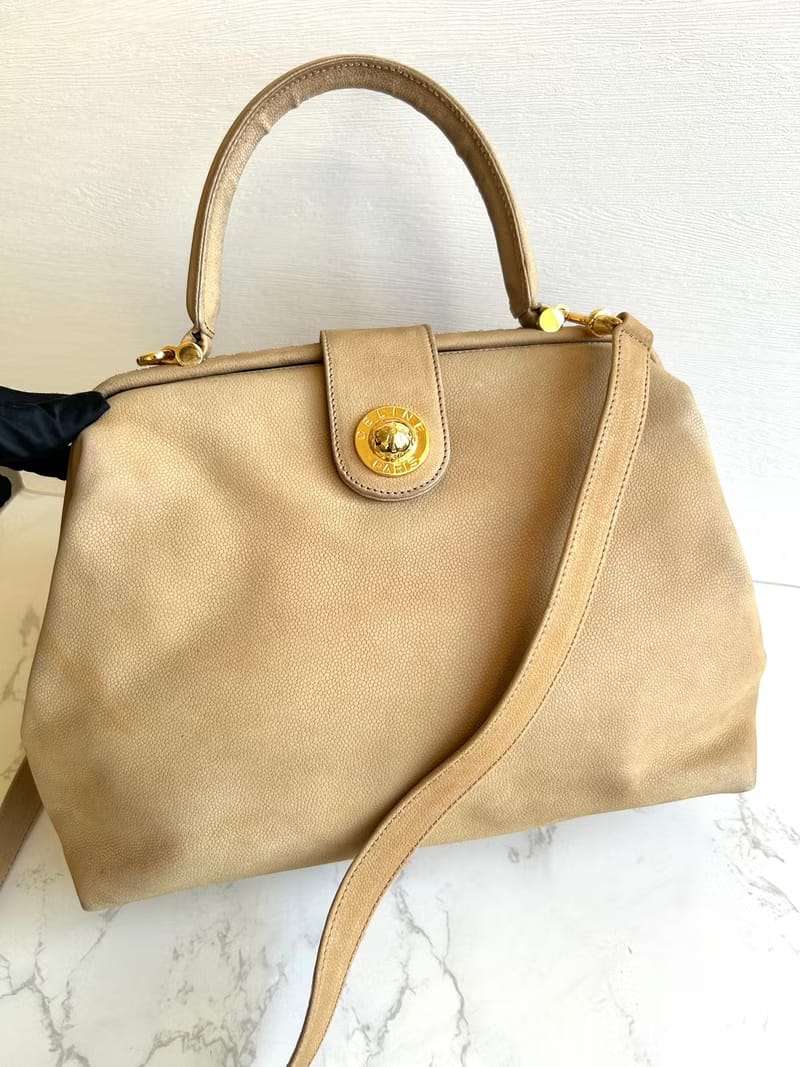 Celine 星球米色醫生包/斜背包/單肩包/側背包