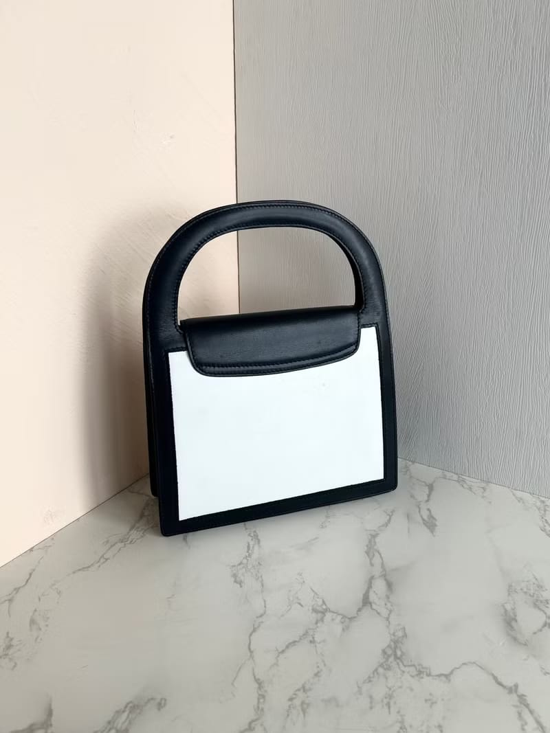 稀有品 Celine星球金幣黑白色凱莉包/手提包