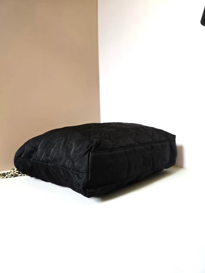 Prada black parachute side backpack/shoulder bag/tote bag