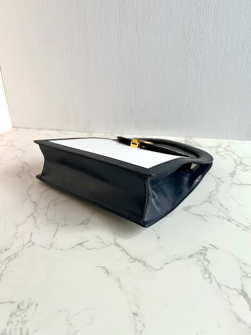 稀有品 Celine星球金幣黑白色凱莉包/手提包
