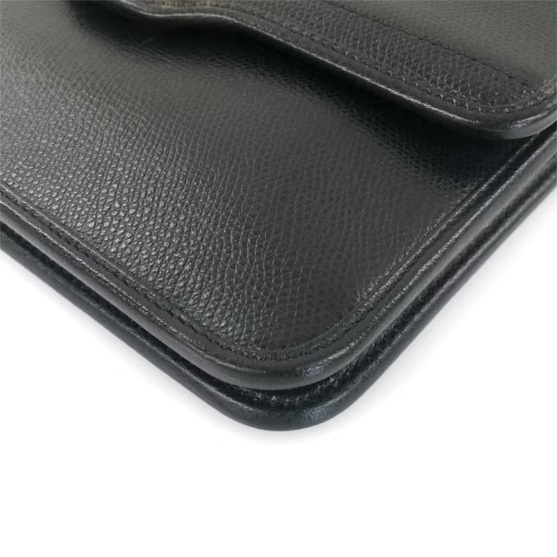 Dior黑色極簡翻蓋小包/單肩包/側背包/斜背包