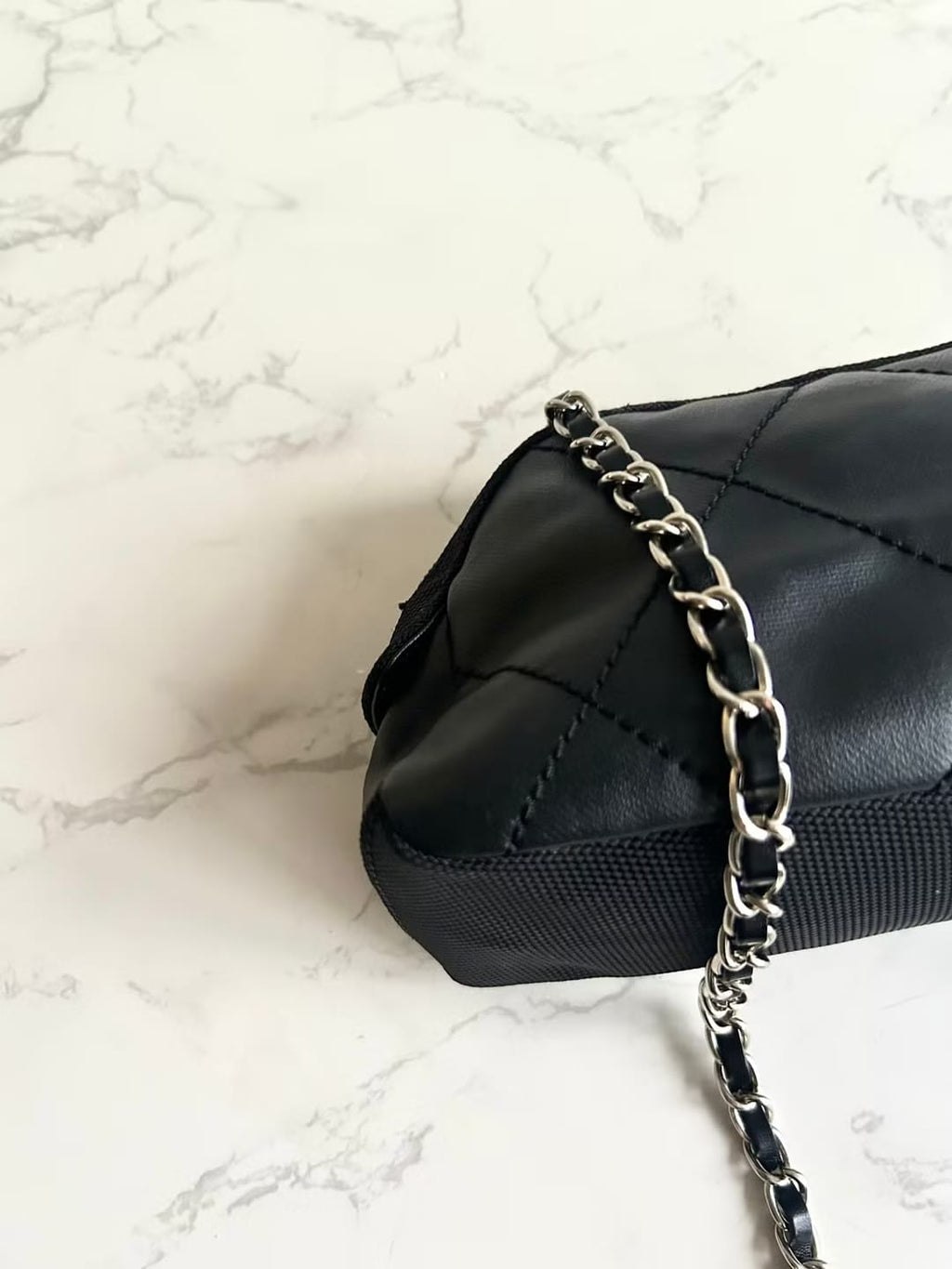 Chanel Black Half Moon Crossbody Bag / Shoulder Bag