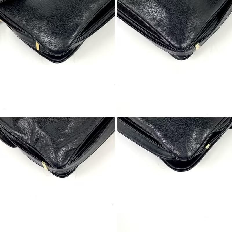Loewe black vintage flap bag/shoulder bag/crossbody bag