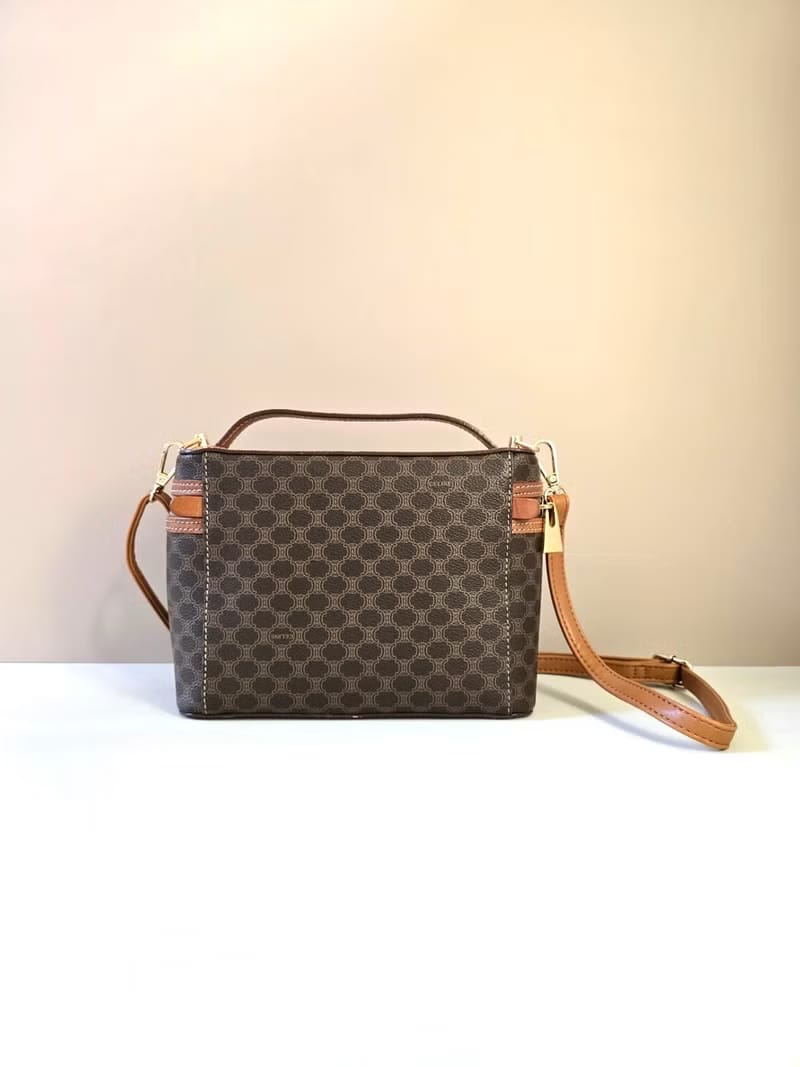 Second-hand Celine Arc de Triomphe presbyopic leather cosmetic chain shoulder bag/side bag/crossbody bag