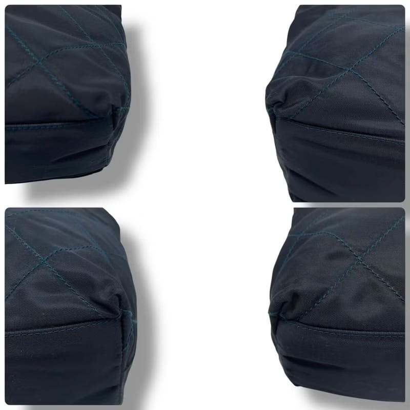 Prada黑色降落傘鏈子側背包/單肩包/托特包