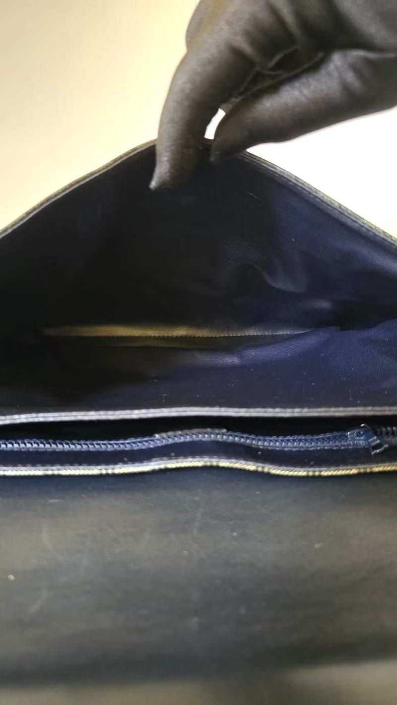 Celine黑灰色凱旋門豆腐包/單肩包/側背包/斜背包