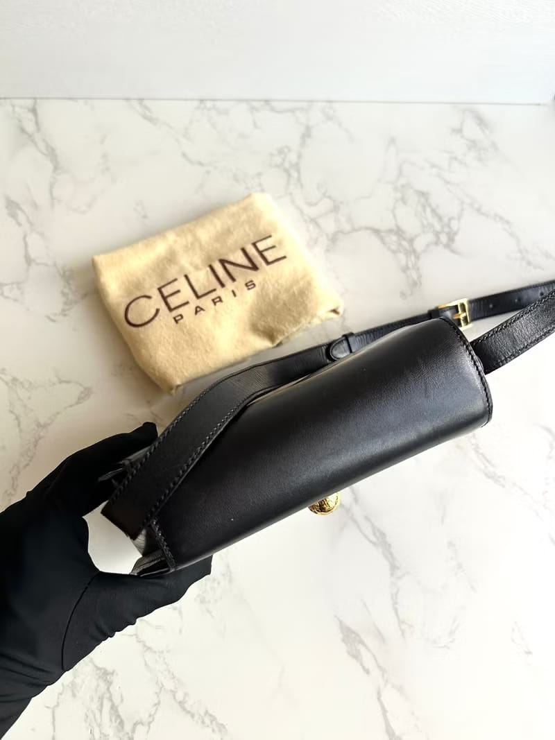 Celine黑金星球幾何盒子包/斜背包/單肩包/側背包