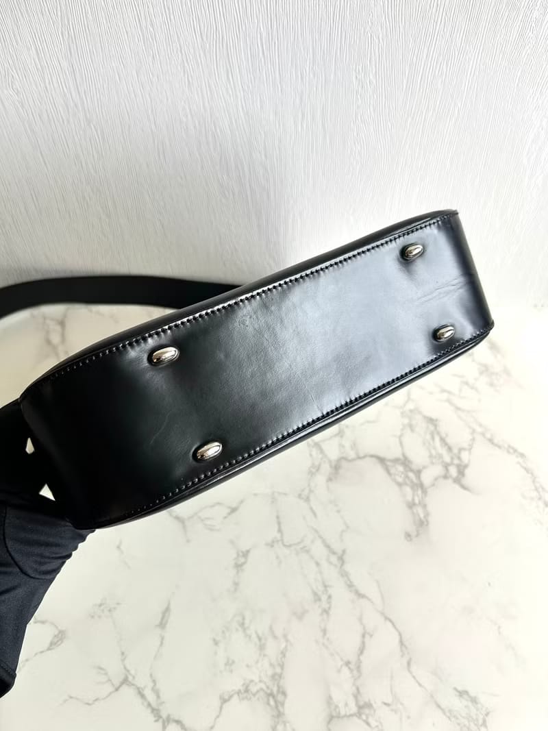 Celine黑銀馬車流浪包/腋下包/側背包/單肩包