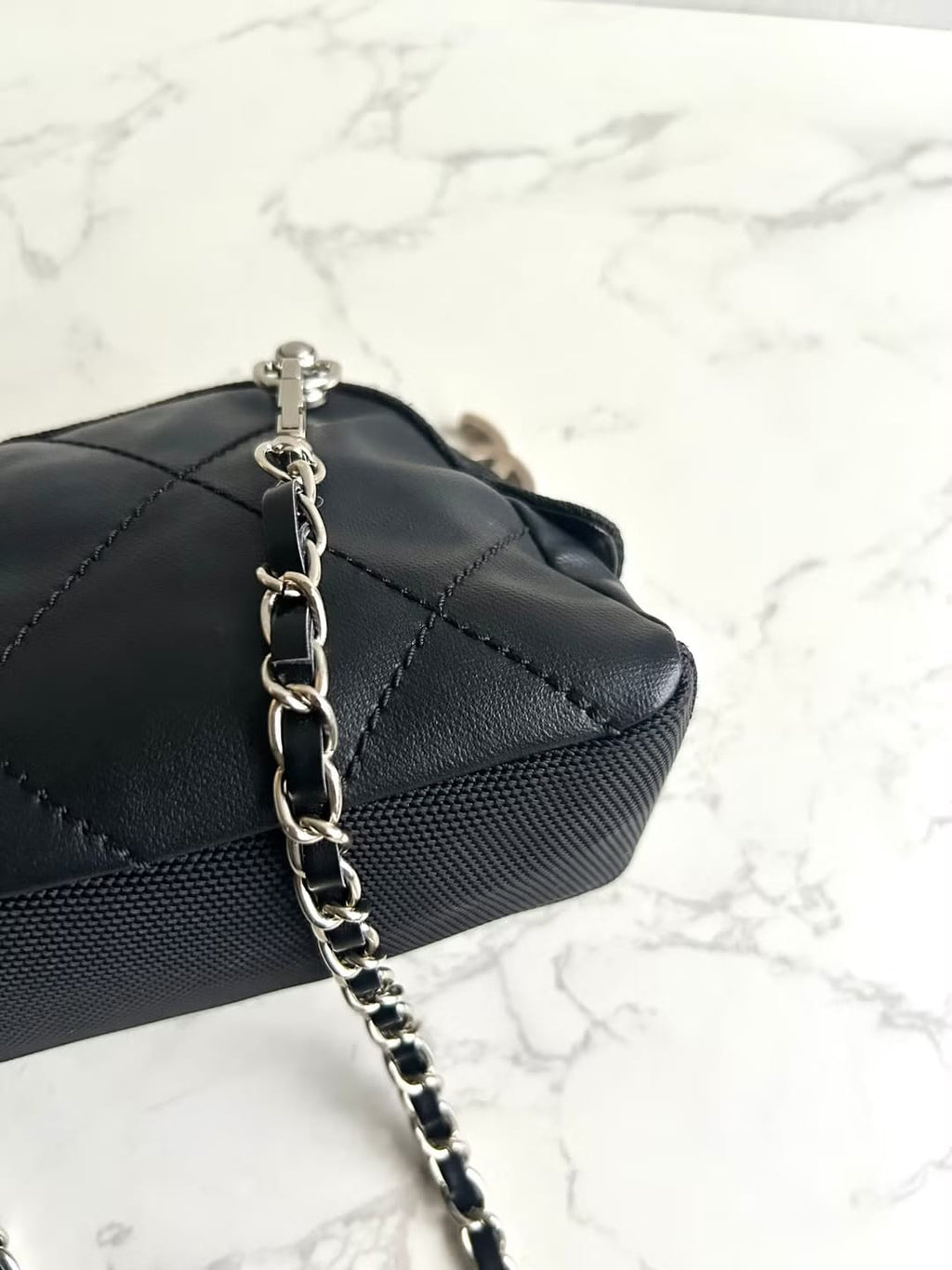 Chanel Black Half Moon Crossbody Bag / Shoulder Bag