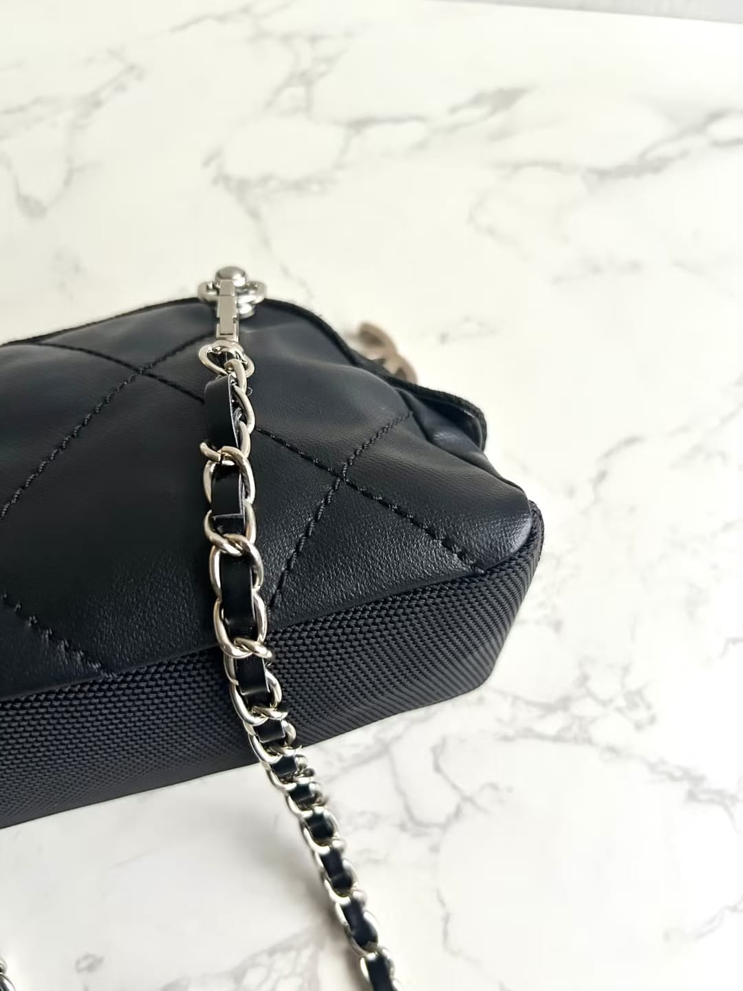 Chanel Black Half Moon Crossbody Bag / Shoulder Bag